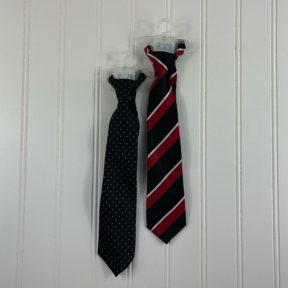 NWT The Children’s Place boys ties size 24 months to 4T, 2 pack